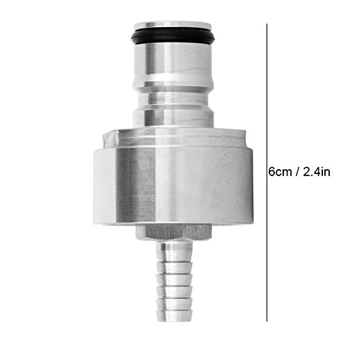 Tappo Carbonatazione per Bottiglia Birra in Acciaio Inossidabile, Adattatore Ricarica compatibile con 6 cm