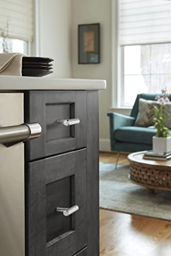 Amerock | Cabinet Knob | Polished Chrome | 1-15/16 Inch (49 Mm) Length | Bar Pulls | 1 Pack | Drawer Knob | Cabinet Hardware #TOP6