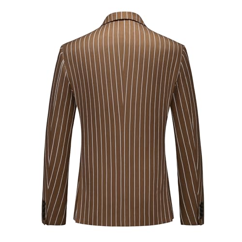 MOGU Men’s Striped Sport Coat – Slim Fit Pinstripe Blazer Suit Jacket for Men, Business Casual Dress Coat2