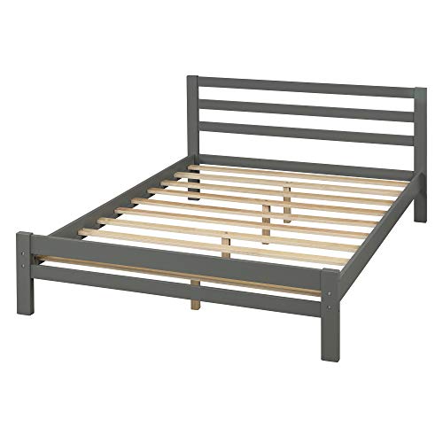 Harper & Bright Designs Full Size Bed Frame,Full Bed Frame With Headboard And Storage Drawers, Wood Bed Frame Full For Toddlers, Kids, Guest Room,No Box Spring Needed (Gray With Drawers, Full) #TOP5