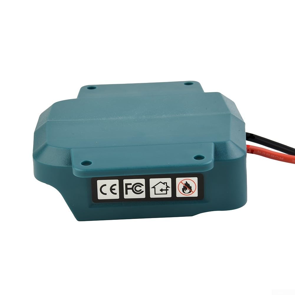 1 adattatore per batterie agli ioni di litio da 18 V, connettore per montaggio di alimentazione con cavi 14AWG da 15", compatibile con modelli BL1830, BL1840, BL1850, BL1860,