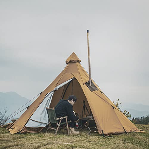 Tipi para camping con hoyo para estufa, 1-2 personas miniatura 3