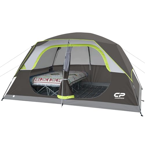 CAMPROS CP Tent 8 Person Camping Tents, Waterproof Windproof Family Dome Tent with Rainfly, Large...