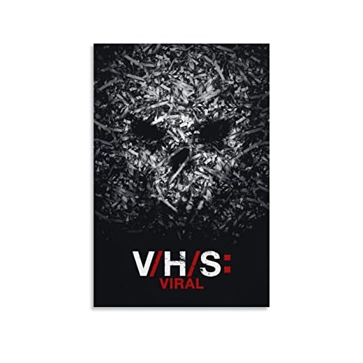 V-H-S- Viral filmomslag filmaffisch canvas konst och väggkonst bildtryck modern familj sovrum dekor affischer för sovrum och vardagsrum 20 x 30 cm (08 x 12 tum)
