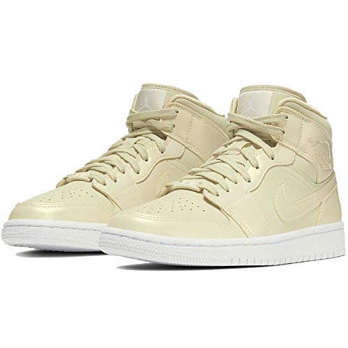 Nike Nike Women's Air Jordan 1 MID SE Fossil/White CK6587-200 (Size: 7)