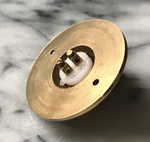 ACL Solid Brass Wired Doorbell - Steampunk Door Bell - Edwardian Victorian Style Door Bell Push Button Round Bell  (62 mm)