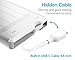 ineo 2.5 inch USB 3.0 Tool-Less External Hard Drive Enclosure for 9.5mm & 7mm SATA HDD SSD with UASP Supported - [T2573] (USB 3.1 Type C - White)