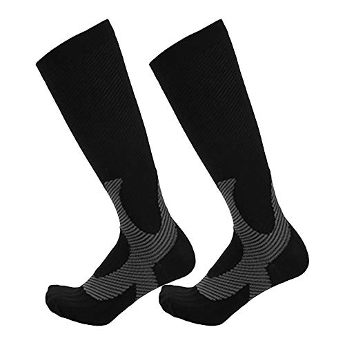 Andoer Meias de compressão esportiva Meias de compressão respiráveis ​​para corrida, ciclismo, camin
