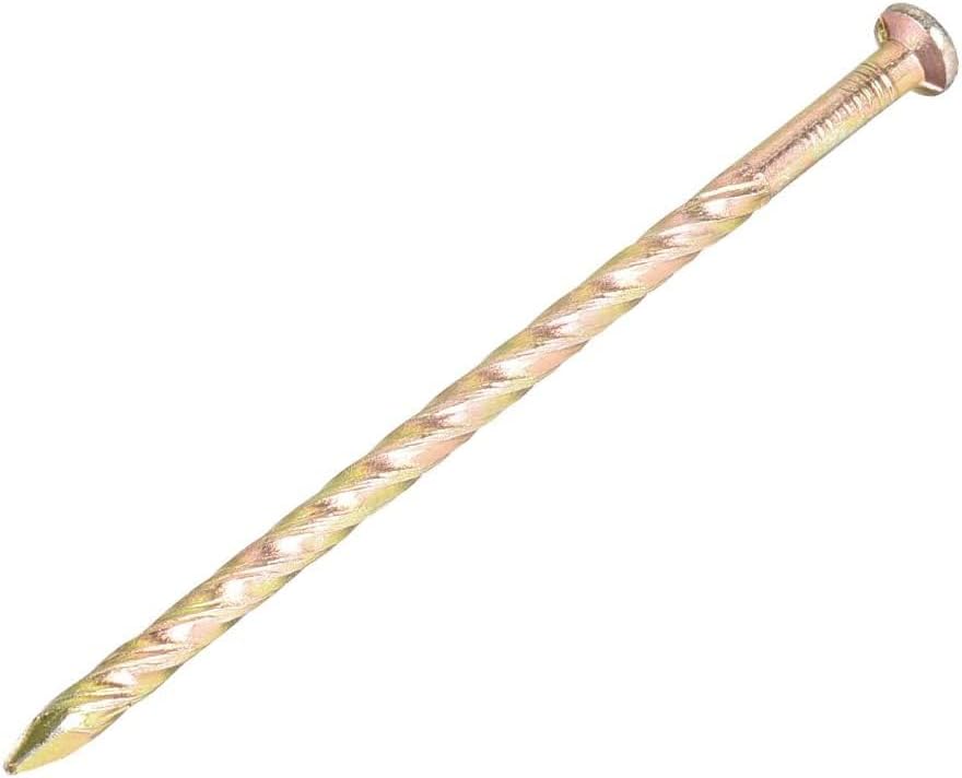 XYWHPGV Spiral Deck Nails Carbon Steel Nail Spiral Shank 90mm x 4mm(LxD), 30pcs(59756 bc830 113a8 608e6 22f95 00a7a