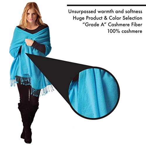 Cashmere Boutique 100% Pure Women Cashmere Shawl - Perfect for Daily Wear or Any Occasion, Long Winter Warm Shawl - 36" x 80"3