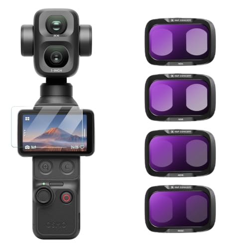 K&F CONCEPT Pocket 4 Pro��p �t�B���^�[ 4�_�Z�b�g�yND4+ND8+ND16+ND32�z | ����ɕK�v�Ȍ����i�������I FD172