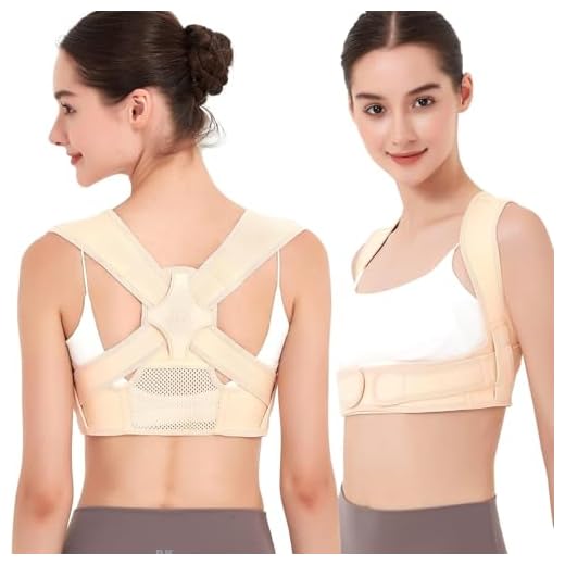 JMPOSE Corrector de postura mujeres y hombres, soporte trasero transpirable para corregir la postura, corrector de postura ajustable para la espalda (Pequeño/Mediano)