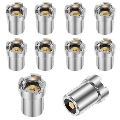 10 PCS 510 Thread Magnetic Ddapter, Universal Threaded Screw Converter for Soldering Iron, Circuit Board Repair Tools - Metal Connector Adapters