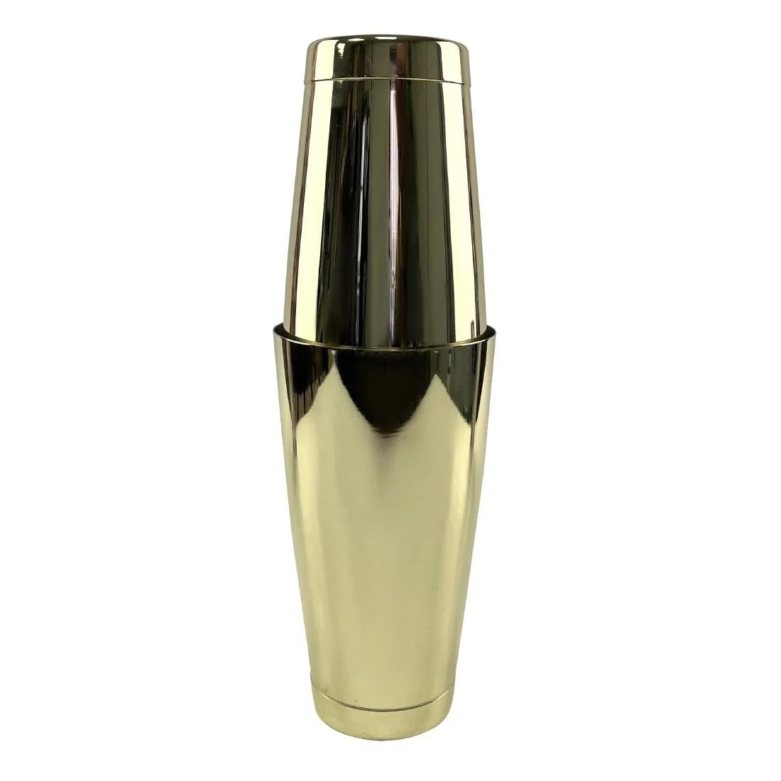 Vaso coctelero Boston Beaumont de oro con capacidades de 828 y 532 ml