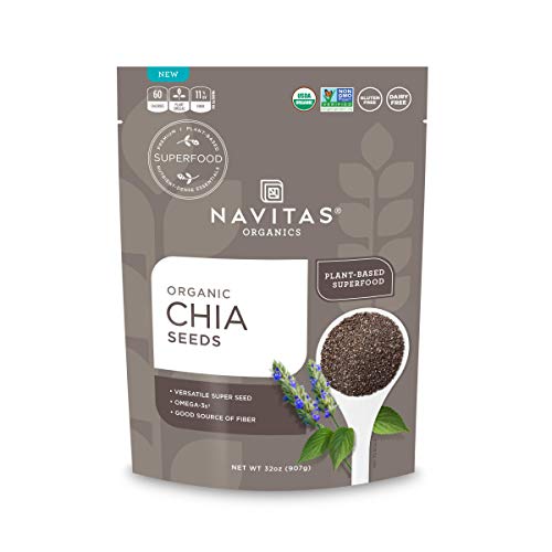 Navitas Organics Chia Seeds, 32oz. Bag - Organic, Non-Gmo, Gluten-Free