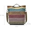 CVFAJI Womens Shoulder Bags Canvas Hobo Handbags Multi-Color Casual Messenger Bag Top Handle Tote Crossbody Bags