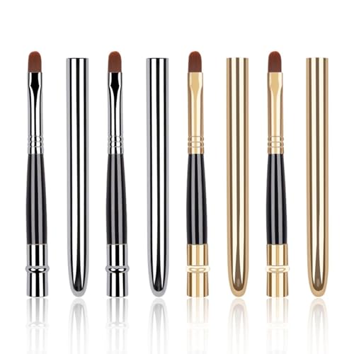 Cepillos De Labios Retráctiles De 4 Piezas, Herramientas De Belleza, Cepillo Para Manchas De Lápiz Labial, Herramientas De Viaje Portátiles.