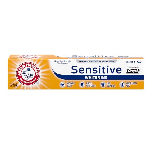 Arm & Hammer - Arm & Hammer Sensitive Whitening Toothpaste, Fresh Mint, 120 ml (Pack of 1)