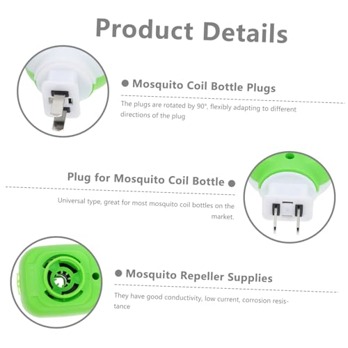 DOITOOL 1 Conjunto 3 Unidades Aquecedor de bobina de mosquito elétrico eletrico mata-insetos mata-mo
