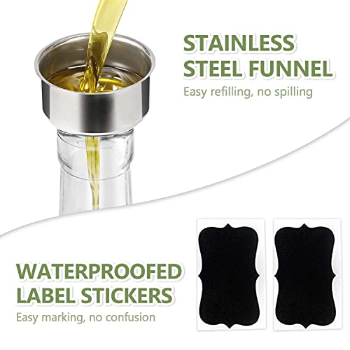 Aceitera de vidrio antigoteo Leaflai de 500 ml para servir con total precisión 6