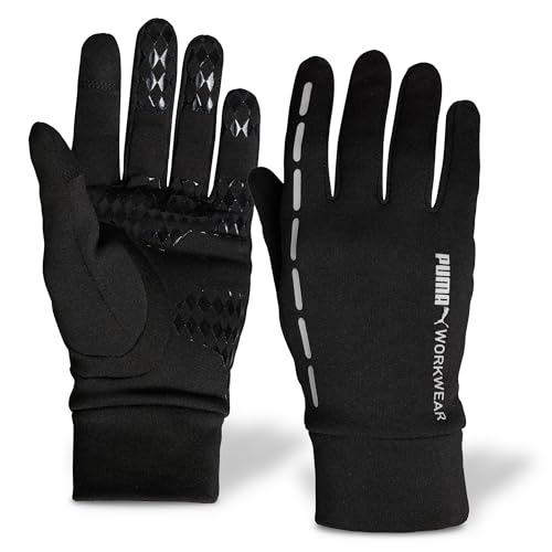 PUMA Workwear Handschuhe Herren Winter - Touchscreen tauglich - Mit Rutschfester Haptik - Warme Fleece Winterhandschuhe für Outdoor Sport, Laufen - Arbeitshandschuhe - Geschenke für Männer - Gr. XL