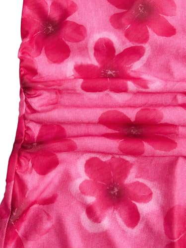 Image of SOLY HUX Women's Floral Mesh Bodycon Cami Dress Cowl Neck Sleeveless Cocktail Party Wedding Guest Long Maxi Dresses