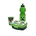 Set merende porta pranzo plastica bottiglia da 400 ml 1 tazza 1 contenitore (minecraft)