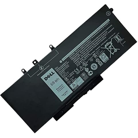 DELL GJKNX 7.6V 68Wh 4-Cell Notebook Battery For DELL Latitude Latitude 5280 5290 5480 5490 5491 5495 5580 5590 5591, DELL Precision 3520 Precision 3530 Laptop , Alternant Part Number: 5YHR4 451-BBZG Cover