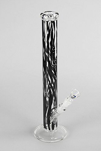 J & J Geschenk Set Edel Bong Stripes All Inclusive Blubber incl. Grinder Siebe Chillum Kopf Crazy Twister – Bild 5