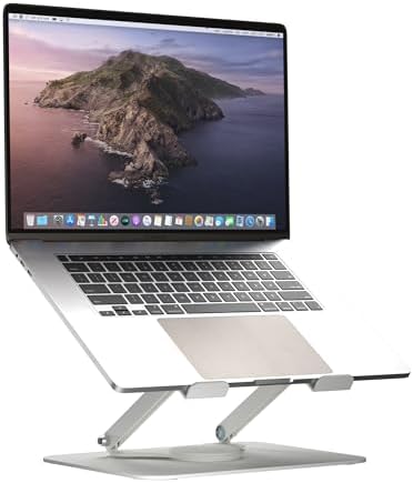 ZULFI Laptop Stand For Desk Foldable & Adjustable Height Computer