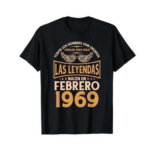 Cumpleaños Hombre Regalos Las Leyendas Febrero 1969 Camiseta