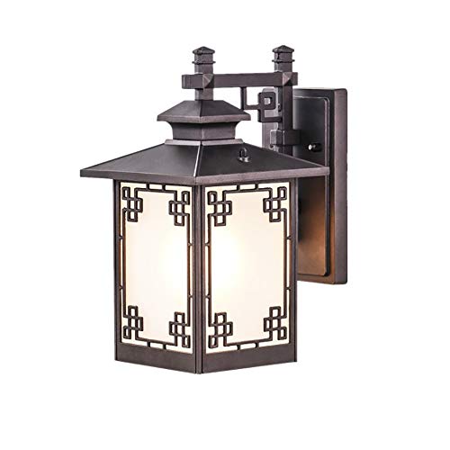 Lampe murale extérieure de sécurité étanche IP65 lanterne alu pour villa et centre