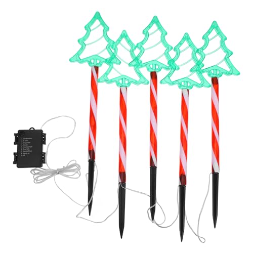 TOYANDONA LED Weihnachtsbaum Gartenstecker mit Roten und Weißen LED Lichtern Wasserdichtes Outdoor Weihnachtsdeko für Rasen Wegbeleuchtung Batteriebetrieben mit Timerfunktion Einfache TOYANDONA LED Weihnachtsbaum Gartenstecker mit Roten und Weißen LED Lichtern Wasserdichtes Outdoor Weihnachtsdeko für Rasen Wegbeleuchtung Batteriebetrieben mit Timerfunktion Einfache