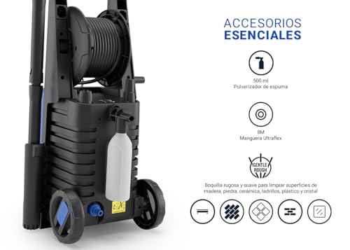 Nilfisk Classic 150 Bares - Hidrolimpiadora de Alta Presión Fácil de Usar - Limpiadora de Patios, Coches y Exteriores (2200 W) - imagen 7