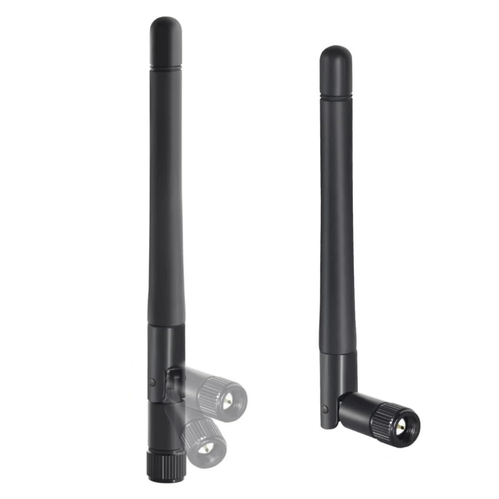 2X Dual Band WiFi 2.4GHz 5GHz 5.8GHz 8dBi SMA Male (pin in Center) Antenna for Wireless Video Security IP Camera Recorder Surveillance Recorder Truck Trailer Rear View Backup Camera Reversing Monitor
