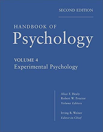 Handbook of Psychology, Experimental Psychology: 4 Volume 4 Edition book cover