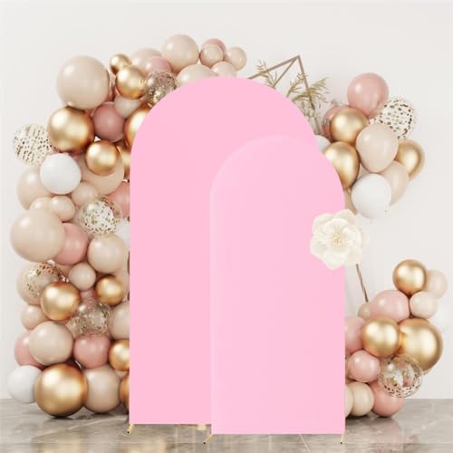 Set de 2 fundas para arco de boda 6FT y 7.2FT spandex elástico miniatura 2