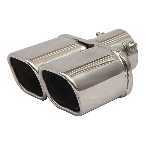 Pot d'échappement universel double embout de silencieux carré 2.5 pouces pour Edge