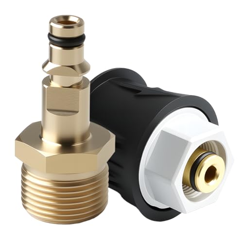 High Pressure Washer Connector Adapter for Karcher K2 K3 K4 K5 K6 K7 Series, M22 14mm Brass Quick-Connect Hose Pipe for Pressure Washer Gun and Hose Convert Tool