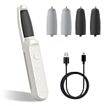 UQQU Electric Foot File, Electric Callus Removers for Feet, Rechargeable Electric Foot Callus Remover Pedicure Kits, Removes Dry Skin for Smoother Feet, Foot Care for Dead Skin Calluses - White