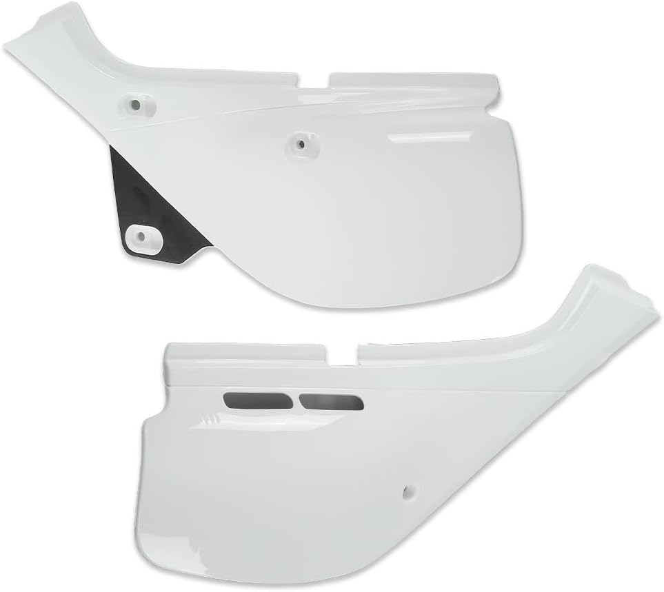 GRAND ORANGE Left & Right Side Panels Set Fairing Cover Compatible with Honda XR650L (Shasta White) 1993-1999/Fit Honda XR650L (Ross White) 2000-2021 83620-MY6-920ZB, 83520-MY6-920ZB