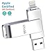 Produktbild USB 3.0 Flash Drive für iPhone, 32 GB, Memory Stick mit MFI zertifiziertem Lightning-Adapter, Speichererweiterung, kompatibel mit iOS, iPad, Computer, Mac, Laptop, PC