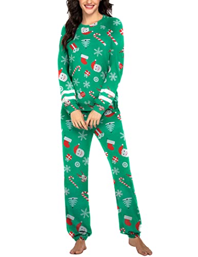 Image of Ekouaer Sweatsuits Womens Loungewear Set Tracksuit Long Sleeve Pajamas Set with Pockets 2 Piece Outfits Lounge Sets