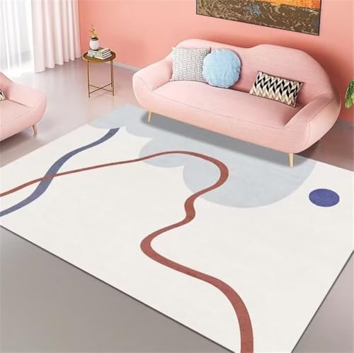 Tapis de chambre enfant bleu gris 100x150cm moderne