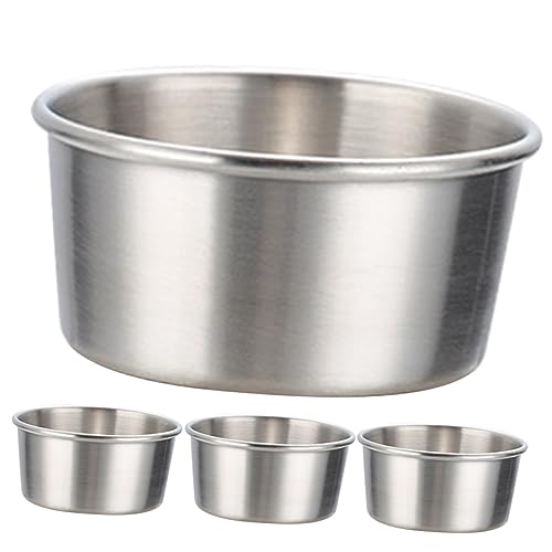 COLLBATH Cup Bowls Dipping Sauce Bowls Stainless Steel Condiment Dish Soy Sauce Container