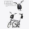 SUNTTELF Sacoche de vélo pliable pour vélo de 14 à 20 pouces - Sac de transport pour vélo Brompton - Sac de transport pour voiture, train, Air Travel, Noir , 20 Zoll, valise #4