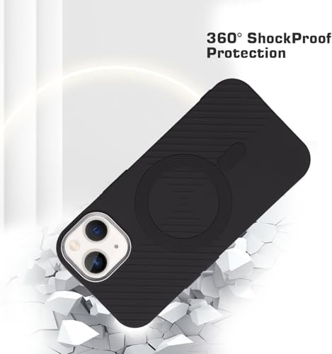 Image of AIBEX Gripp Case for iPhone 14 Compatible with Mag Saf Wireless Charging Slim Back Cover with Inner Magnetic Ring Shockproof
