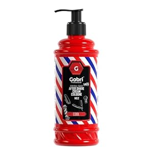 Gabri Aftershave Cream & Cologne 2 in 1 400ml, Professional Barber Salon Quality, Mens After Shave Lotion, Cooling Citrus & Spice with Refreshing Effect (Cool)