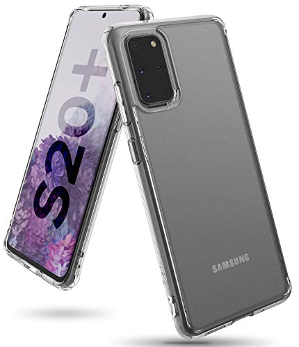 Ringke Fusion Compatible with Galaxy S20 Plus Case Only (2020), Matte Finish Back Soft Shockproof TPU Bumper Phone Cover - Matte Clear