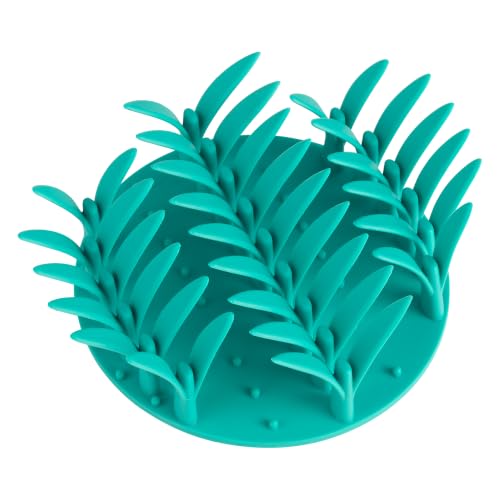 PEGGY11 Slow Feeder Dog Bowl Insert, Silicone 3D Leaf, Medium